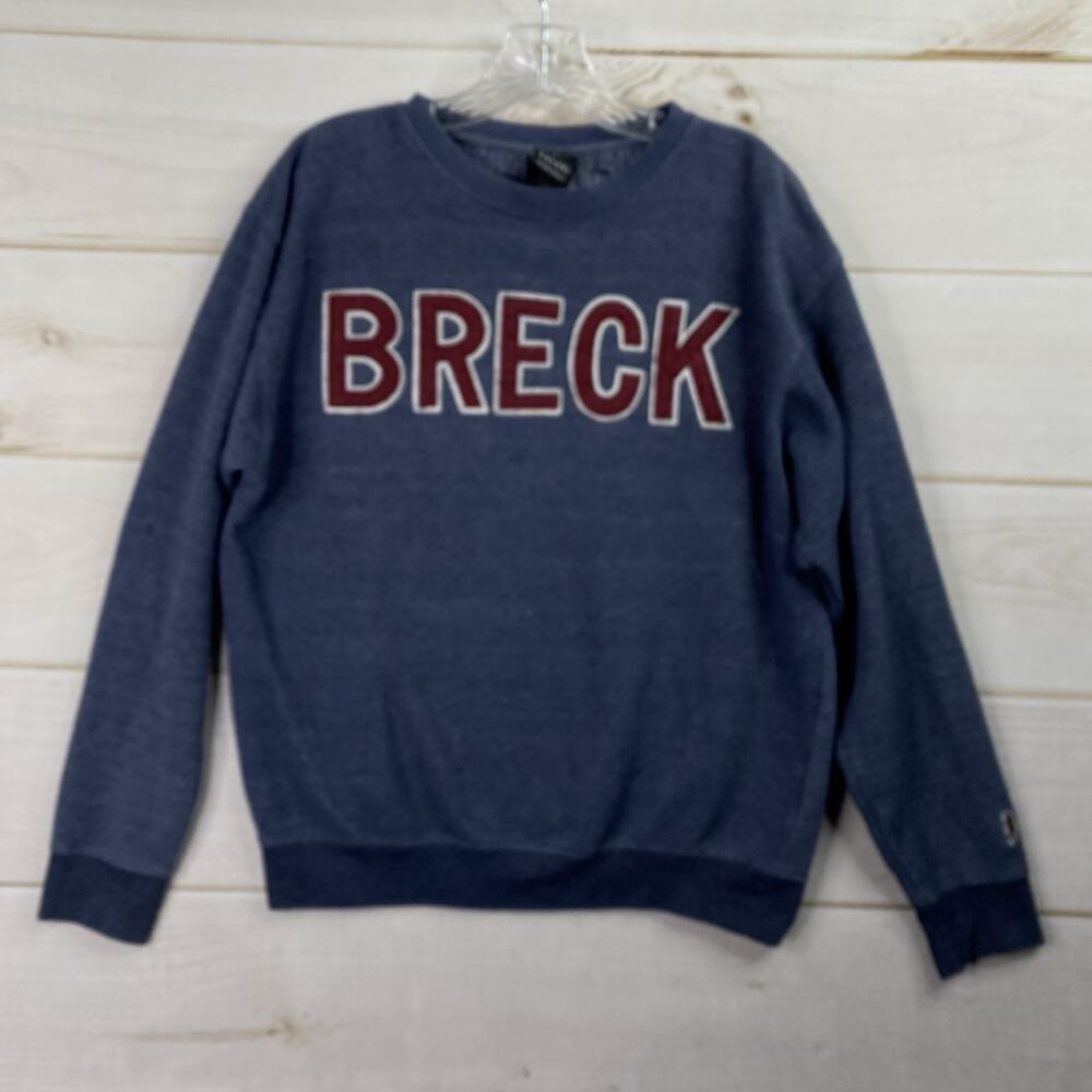 Valani Sweatshirt L Blue BRECK Logo Breckenride Colorado French Terry Pullover